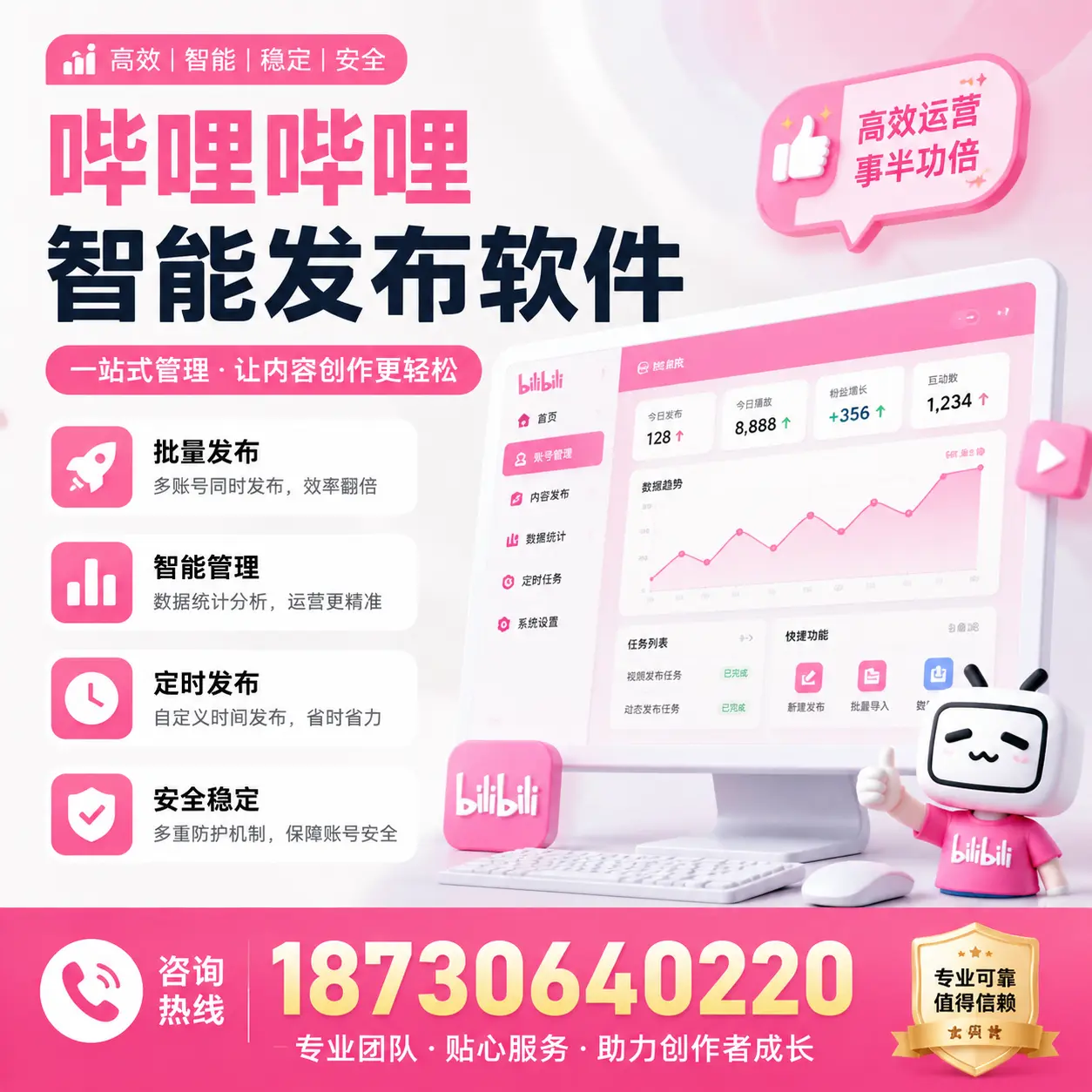 如何评估哔哩哔哩智能发布软件的ROI？重庆郊县 企业必读